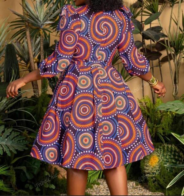 Round Neck Short Stylish Gown - Image 2